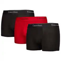 Foot Locker Calvin Klein Trunk 3 Pack Unisex Ondergoed - Zwart - Maat: M - Foot Locker aanbieding