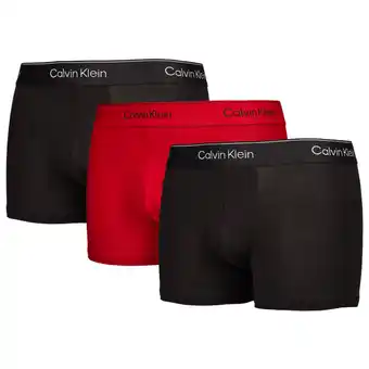 Foot Locker Calvin Klein Trunk 3 Pack Unisex Ondergoed - Zwart - Maat: M - Foot Locker aanbieding