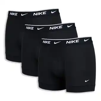Foot Locker Nike Trunk 3 Pack Unisex Ondergoed - Zwart - Maat: M - Foot Locker aanbieding