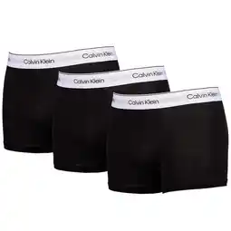 Foot Locker Calvin Klein Trunk 3 Pack Unisex Ondergoed - Zwart - Maat: M - Foot Locker aanbieding