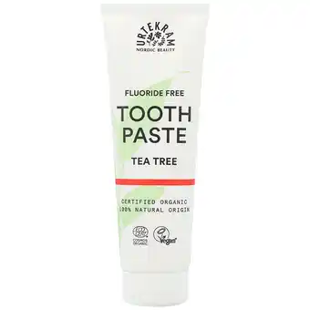 Holland & Barrett Urtekram Tandpasta Tea Tree Fluoridevrij - 75ml aanbieding