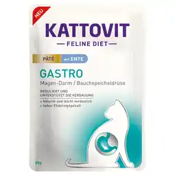 Zooplus 30x 85g Kattovit Gastro Paté met eend, nat kattenvoer aanbieding