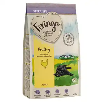 Zooplus Feringa Sterilised Droogvoer - Adult Sterilised Gevogelte 400 g aanbieding