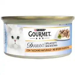 Zooplus 24x85g Kalkoen Naturel Gourmet Diamant Nat voor Katten aanbieding