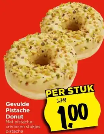 Vomar Voordeelmarkt Gevulde Pistache Donut aanbieding