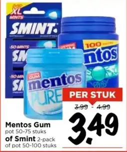 Vomar Voordeelmarkt Mentos Gum of Smint aanbieding