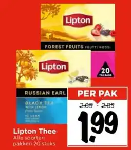 Vomar Voordeelmarkt Lipton Thee aanbieding