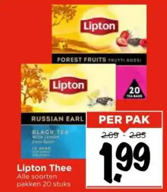 Vomar Voordeelmarkt Lipton Thee aanbieding