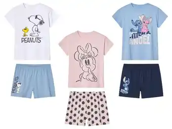 Lidl Korte kinder pyjama Disney aanbieding