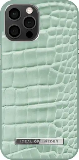 MediaMarkt Ideal Of Sweden Iphone 12 Pro Max Atelier Case Mint Croco aanbieding
