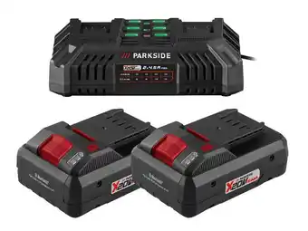 Lidl PARKSIDE Set van 2 smart accu's 20 V - 4 Ah en 1 lader - 4,5 A aanbieding