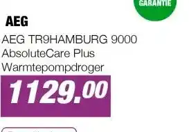 EP AEG TR9HAMBURG 9000 AbsoluteCare Plus Warmtepompdroger aanbieding