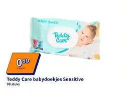 Action Teddy Care babydoekjes Sensitive aanbieding