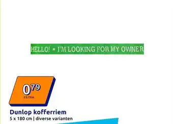 Action Dunlop kofferriem aanbieding