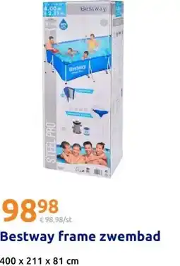 Action Bestway frame zwembad aanbieding