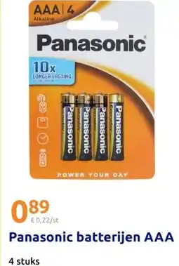 Action Panasonic batterijen AAA aanbieding