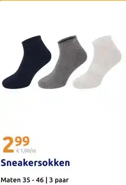 Action Sneakersokken aanbieding