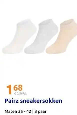 Action Pairz sneakersokken aanbieding
