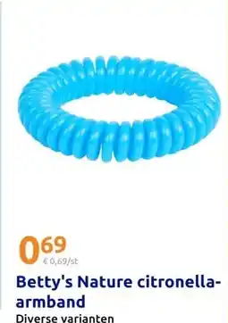 Action Betty's Nature citronella- armband aanbieding