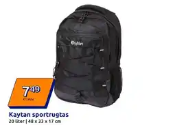 Action Kaytan sportrugtas aanbieding