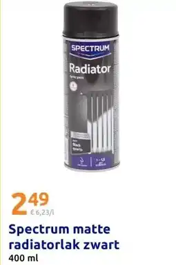 Action Spectrum matte radiatorlak zwart aanbieding