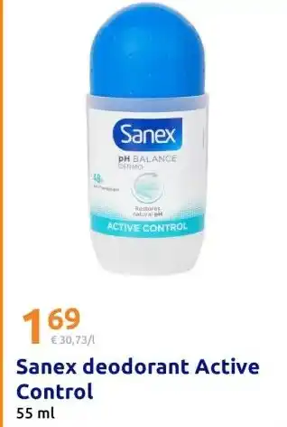 Action Sanex deodorant Active Control aanbieding