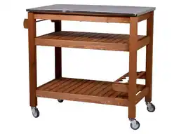 Lidl dobar Bijzettafel met RVS blad aanbieding