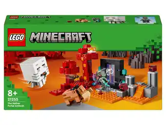 Lidl Lego Minecraft Hinderlaag bij het Nether-portaal - 21255 aanbieding