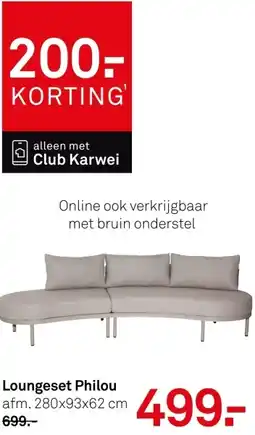 Karwei Loungeset Philou aanbieding