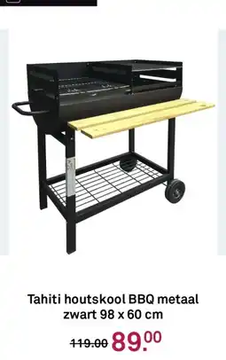 Karwei Tahiti houtskool BBQ metaal zwart aanbieding