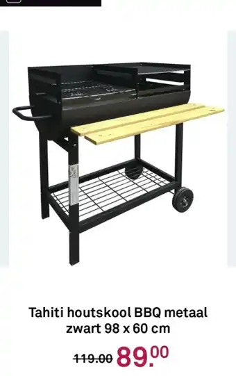 Karwei Tahiti houtskool BBQ metaal zwart aanbieding