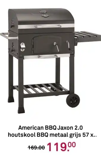 Karwei American bbq jaxon 2.0 houtskool bbq metaal grijs 57 x aanbieding