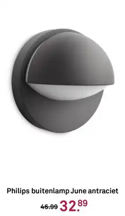 Karwei Philips buitenlamp June antraciet aanbieding