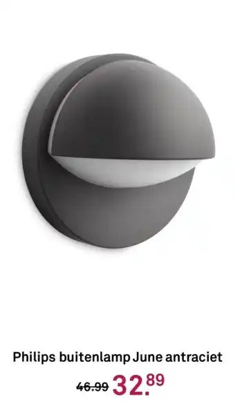 Karwei Philips buitenlamp June antraciet aanbieding