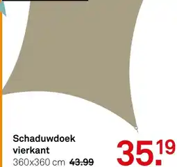 Karwei Schaduwdoek vierkant aanbieding