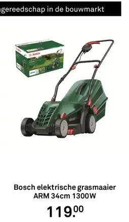 Karwei Bosch elektrische grasmaaier aanbieding