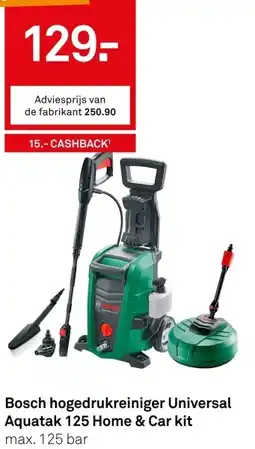 Karwei Bosch hogedrukreiniger universal aquatak 125 home & car kit aanbieding