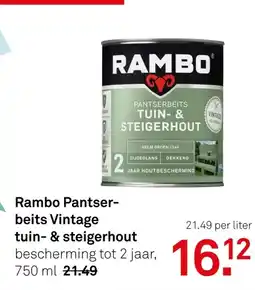 Karwei Rambo pantser beits vintage tuin & steigerhout aanbieding