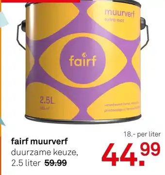 Karwei fairf muurverf aanbieding