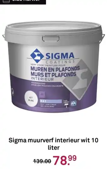 Karwei Sigma muurverf interieur wit aanbieding