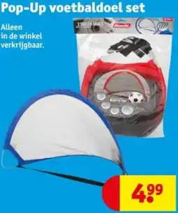 Kruidvat Pop-Up voetbaldoel set aanbieding