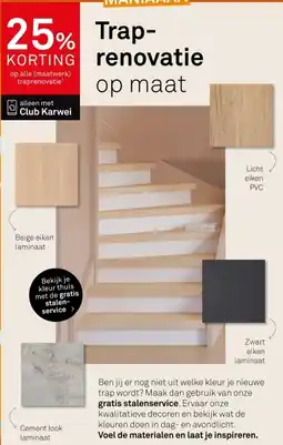 Karwei Trap op maat aanbieding