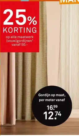 Karwei Gordijn op maat, per meter vanaf aanbieding