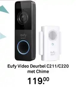 Karwei Eufy video deurbel c211/c220 met chime aanbieding
