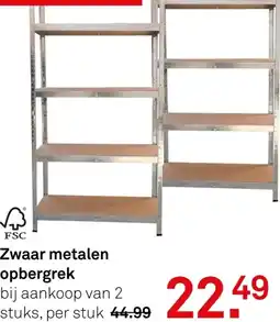 Karwei Zwaar metalen opbergrek aanbieding