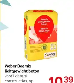 Karwei Weber beamix lichtgewicht beton aanbieding