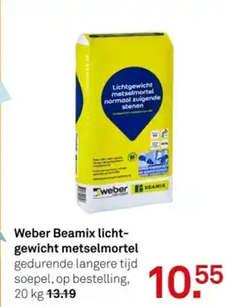 Karwei Weber Beamix lichtgewicht metselmortel aanbieding
