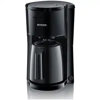 Bol.com Severin KA 9307 Filterkoffiezetapparaat 1 l Gemalen koffie 1000 W Zwart + Extra thermoskan aanbieding