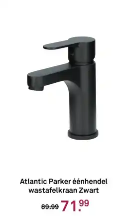 Karwei Atlantic parker éénhendel wastafelkraan zwart aanbieding