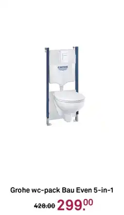 Karwei Grohe wc pack bau even 5 in 1 aanbieding